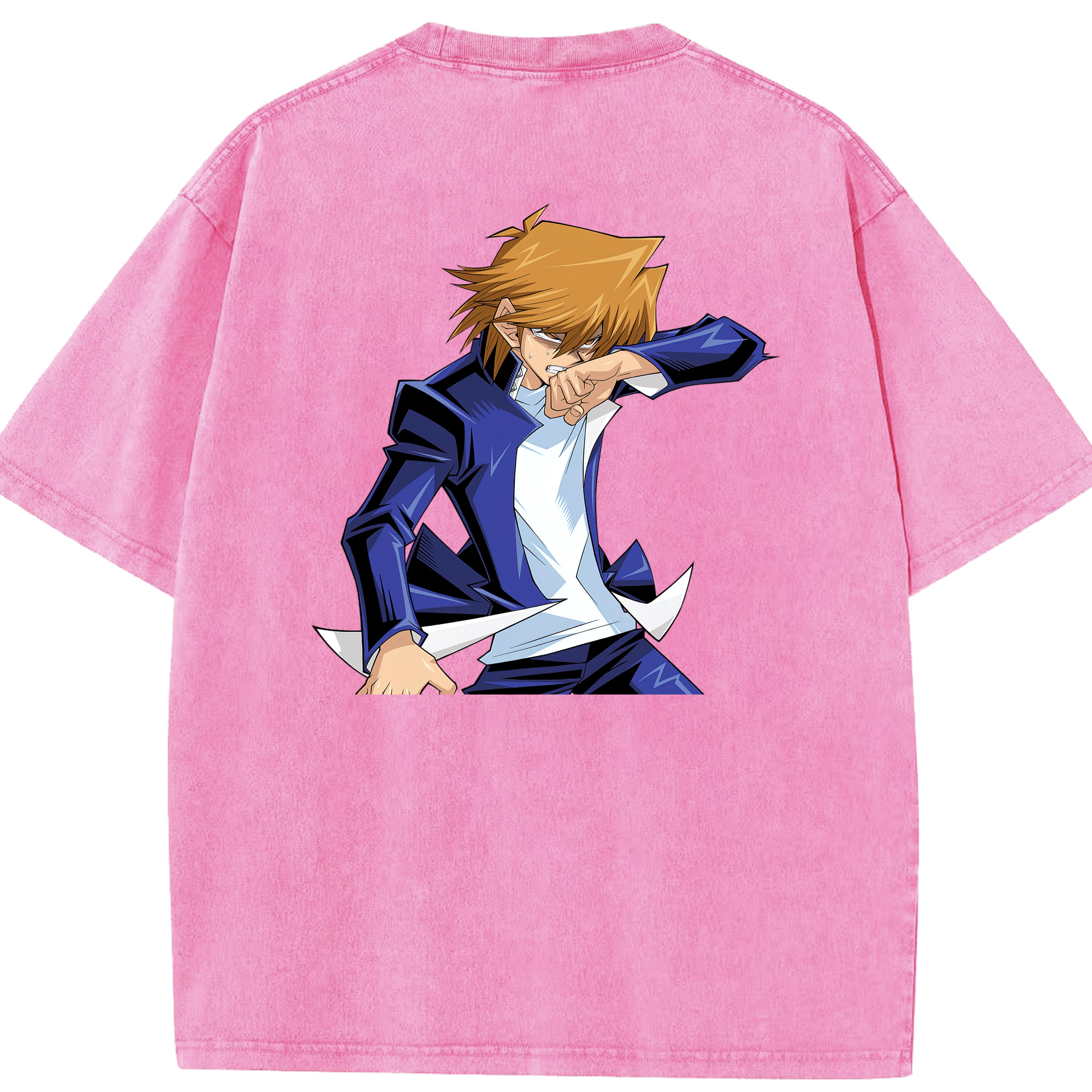 （画像用） 遊☆戯☆王 Yu-Gi-Oh! 綿100% ヴィンテージ風 半袖Tシャツ（背面プリント）